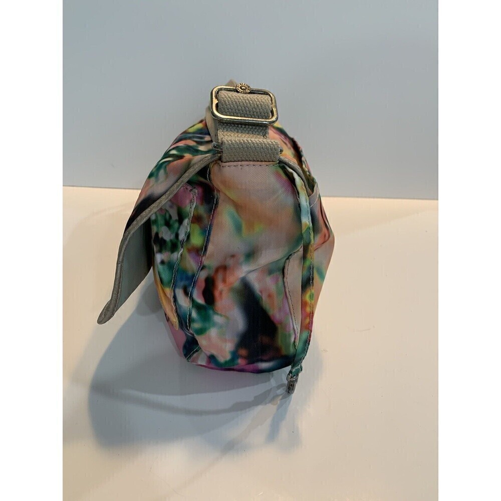 Kipling Womens Shoulder Handbag Floral Nylon Vibrant Colors Purse Spring - Picture 5 of 15